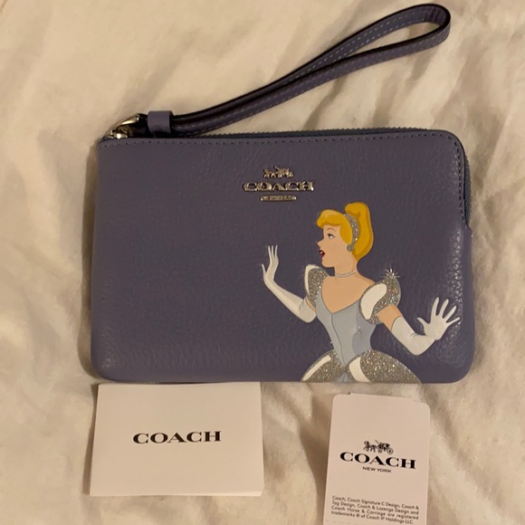 Corner Zip Wristlet Cinderella Coach Wristlet Disney X Coach